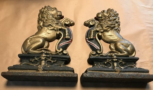 Gusseisen heraldische löwen - gusseisen,