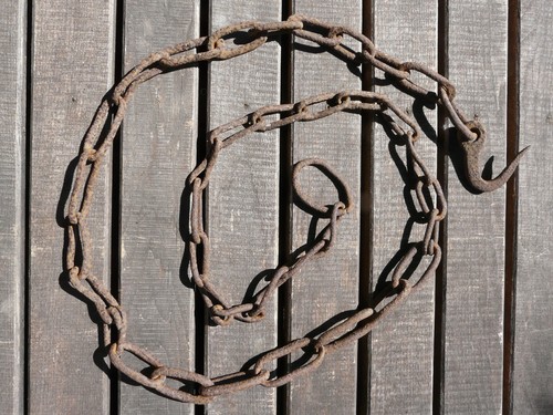 Kette haken 200cm alt - kette,