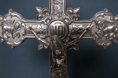 Antikes altarkreuz eisen - altarkreuz,, /top