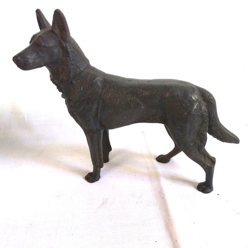 Schöne figur schäferhund - figur,