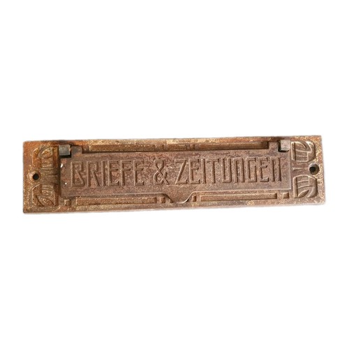 Antik briefklappe briefschlitz - antik,